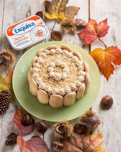 Charlotte con crema di castagne