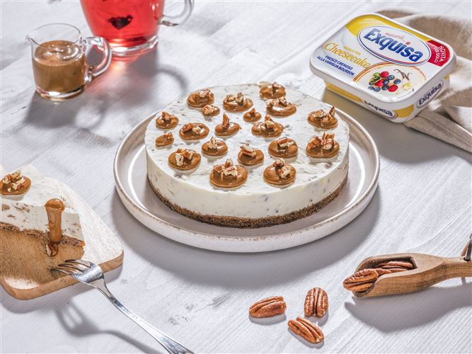 Cheesecake al caramello salato