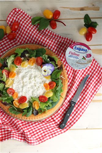 Crostata tricolore con fiocchi di latte