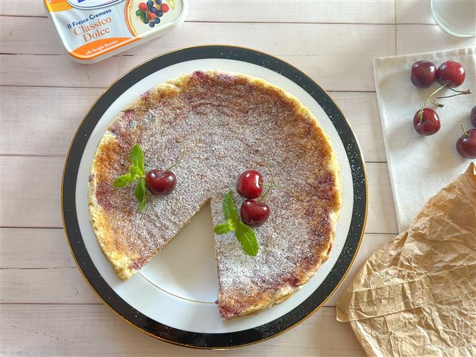 Clafoutis alle ciliegie con Exquisa Classico dolce