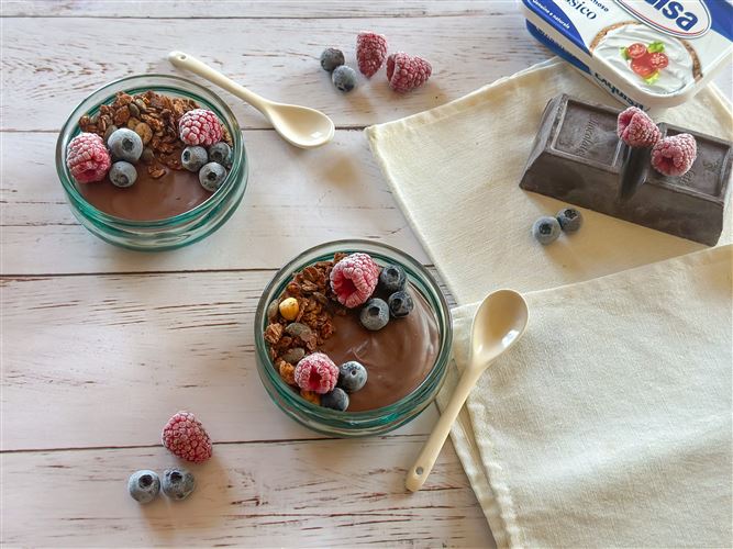 Mousse cioccolato e Exquisa classico