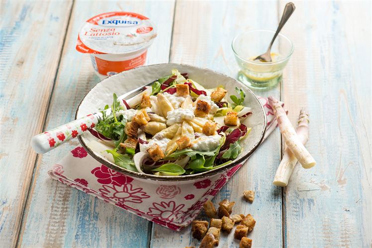 Insalata di asparagi rosa, un contorno nutriente