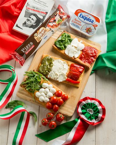 Pizza tricolore con Exquisa, gusto e colore per uno snack gustoso