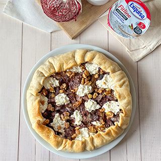 Torta salata con radicchio, noci e fiocchi di latte Exquisa Fitline