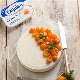 Cheesecake con kumquat