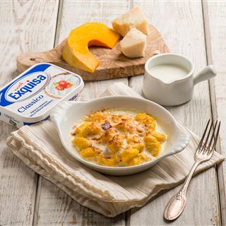 Gratin di gnocchi alla zucca e formaggio, che meraviglia!