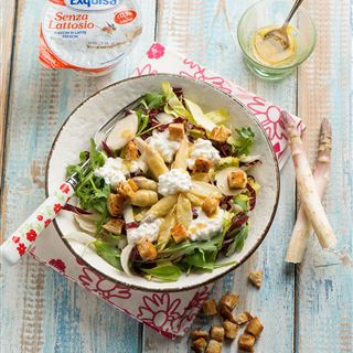 Insalata di asparagi rosa, un contorno nutriente