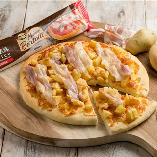 Pizza con Patate e Lardo