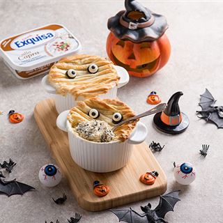 Sformatini di formaggio di capra, per un Halloween gustoso