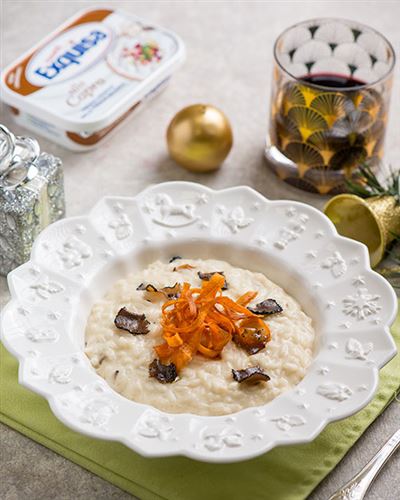 Risotto con spalmabile alla Capra per un Natale diverso